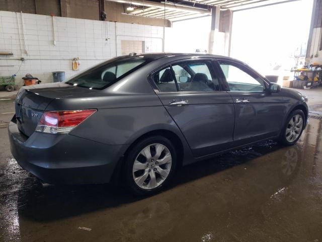 1HGCP36878A043135 - 2008 HONDA ACCORD EXL GRAY photo 3