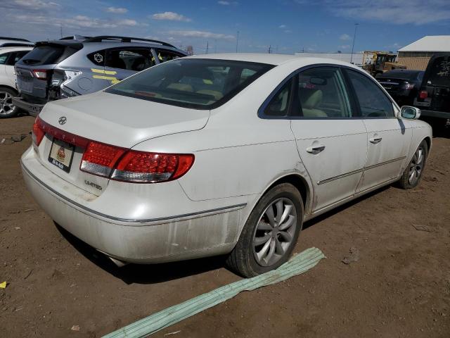 KMHFC46F87A178534 - 2007 HYUNDAI AZERA SE WHITE photo 3