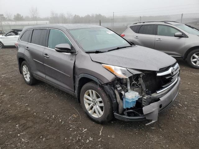 5TDBKRFH6GS293625 - 2016 TOYOTA HIGHLANDER LE GRAY photo 4