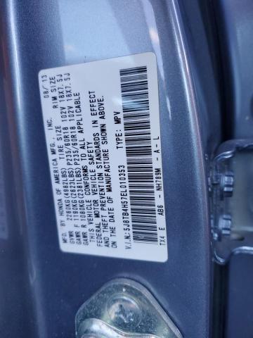 5J8TB4H57EL010353 - 2014 ACURA RDX TECHNOLOGY GRAY photo 12