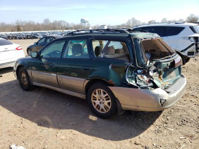 4S3BH895637652244 - 2003 SUBARU LEGACY OUTBACK H6 3.0 SPECIAL GREEN photo 2