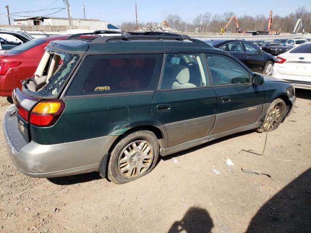 4S3BH895637652244 - 2003 SUBARU LEGACY OUTBACK H6 3.0 SPECIAL GREEN photo 3