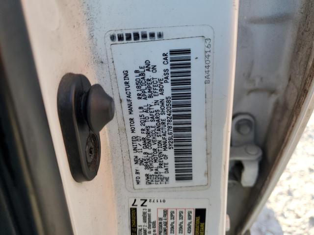 5Y2SL67878Z420585 - 2008 PONTIAC VIBE WHITE photo 12