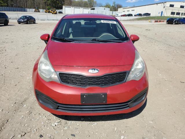 KNADM4A35D6134234 - 2013 KIA RIO LX RED photo 5