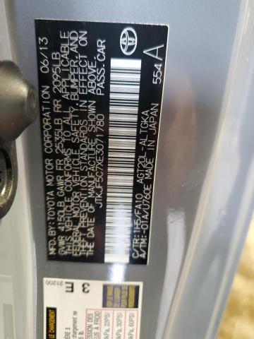 JTKJF5C7XE3071780 - 2014 TOYOTA SCION TC 灰色 照片 12