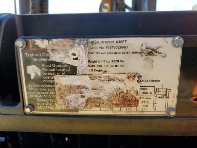 F187V08266D - 2007 HYST FORKLIFT YELLOW photo 10