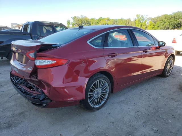 3FA6P0H98ER104595 - 2014 FORD FUSION SE RED photo 3