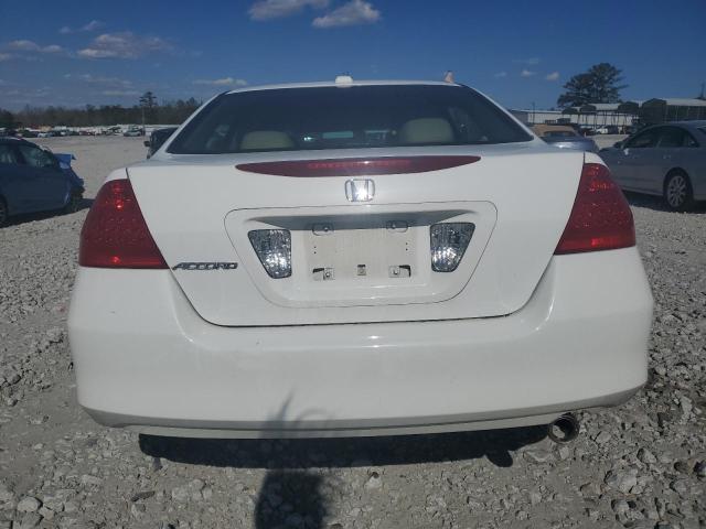 1HGCM56896A166999 - 2006 HONDA ACCORD EX WHITE photo 6