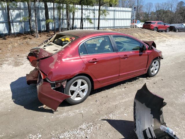 1HGFA16958L091619 - 2008 HONDA CIVIC EXL BURGUNDY photo 3