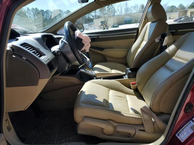 1HGFA16958L091619 - 2008 HONDA CIVIC EXL ბურგუნდია ფოტო 7