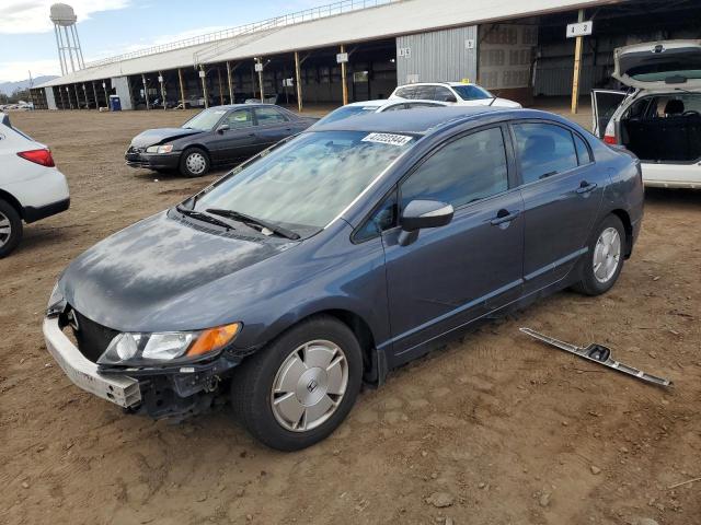 JHMFA36238S026365 - 2008 HONDA CIVIC HYBRID BLUE photo 1