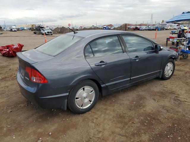 JHMFA36238S026365 - 2008 HONDA CIVIC HYBRID BLUE photo 3