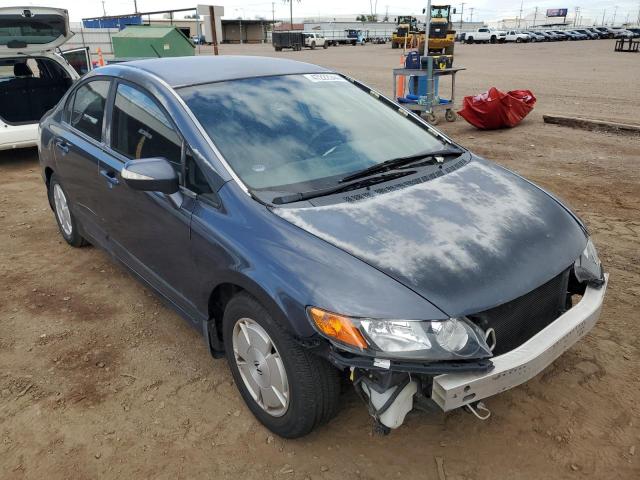 JHMFA36238S026365 - 2008 HONDA CIVIC HYBRID BLUE photo 4