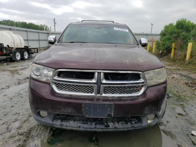 1C4SDJET2CC120083 - 2012 DODGE DURANGO CITADEL BURGUNDY photo 5