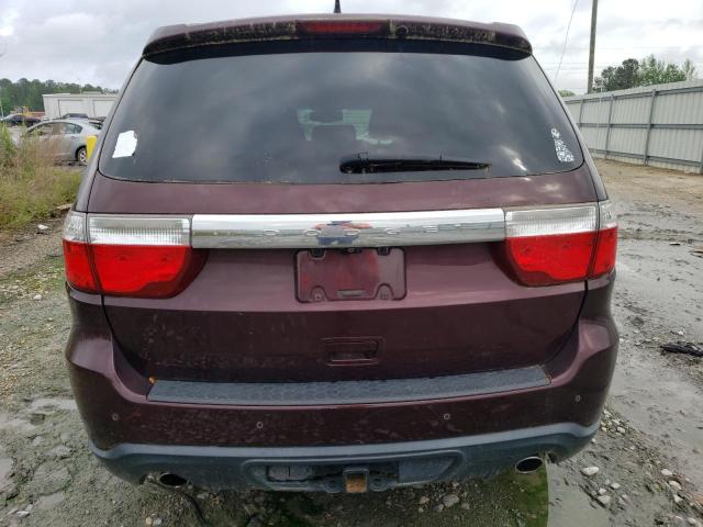 1C4SDJET2CC120083 - 2012 DODGE DURANGO CITADEL BURGUNDY photo 6