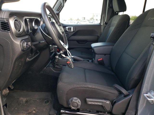 1C4HJXEN1NW120942 - 2022 JEEP WRANGLER U SAHARA GRAY photo 7