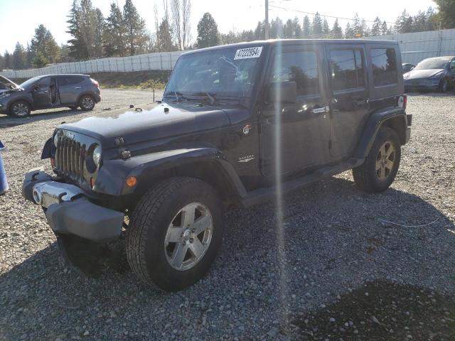 1J4GA59168L601678 - 2008 JEEP WRANGLER U SAHARA BLACK photo 1