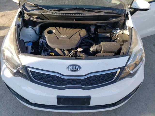 KNADN4A33E6401353 - 2014 KIA RIO EX WHITE photo 11