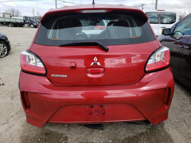 ML32AUHJ7MH013185 - 2021 MITSUBISHI MIRAGE ES RED photo 6