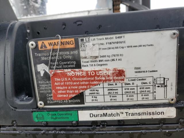 F187V10161E - 2007 HYST FORKLIFT YELLOW photo 10