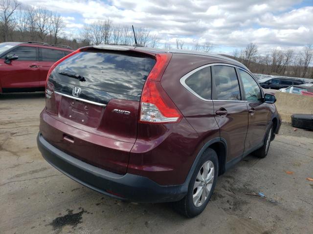 5J6RM4H78CL048699 - 2012 HONDA CR-V EXL MAROON photo 3