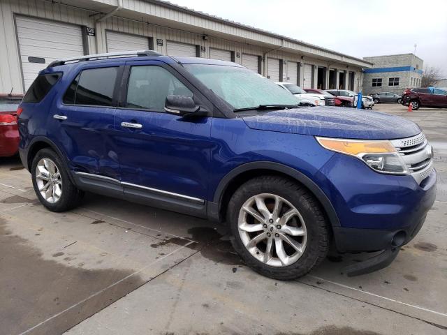 1FM5K7D86EGA21678 - 2014 FORD EXPLORER XLT BLUE photo 4