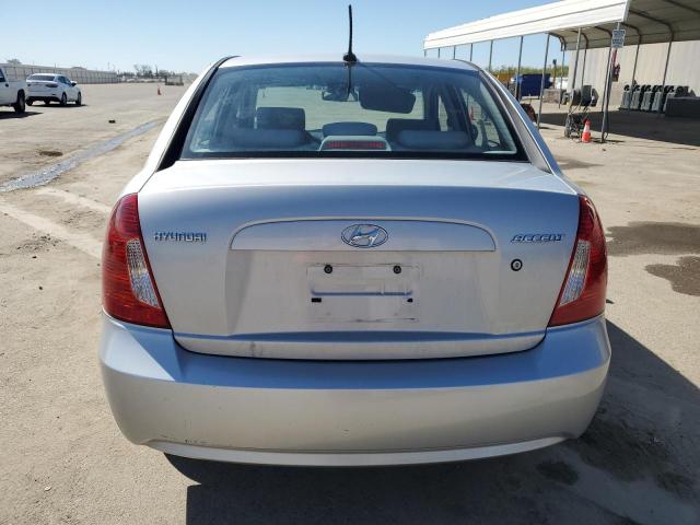 KMHCN4AC1AU483437 - 2010 HYUNDAI ACCENT GLS SILVER photo 6