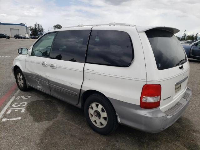 KNDUP131536350359 - 2003 KIA SEDONA EX WHITE photo 2