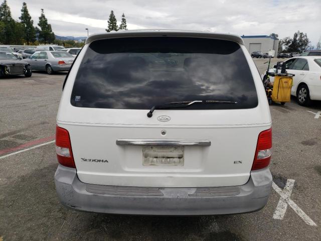 KNDUP131536350359 - 2003 KIA SEDONA EX WHITE photo 6