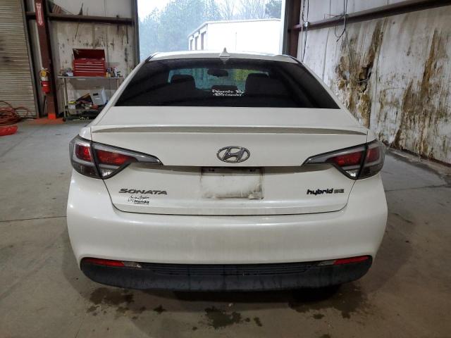 KMHE24L12GA034470 - 2016 HYUNDAI SONATA HYBRID WHITE photo 6