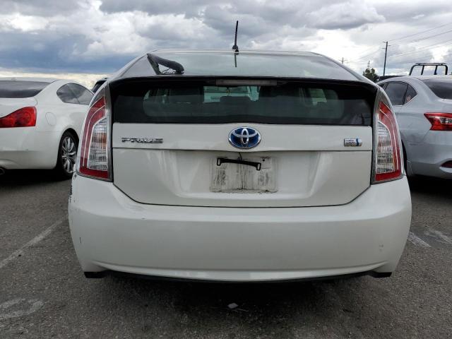 JTDKN3DU0C5395412 - 2012 TOYOTA PRIUS WHITE photo 6