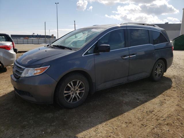 5FNRL5H69DB506079 - 2013 HONDA ODYSSEY EXL GRAY photo 1