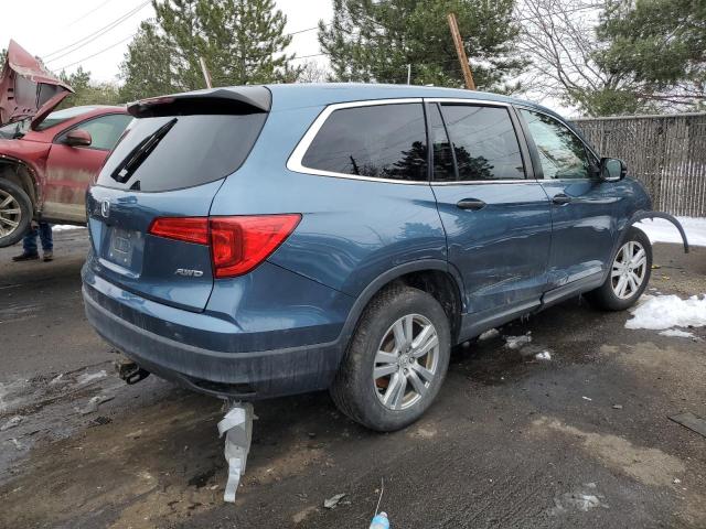 5FNYF6H14HB089764 - 2017 HONDA PILOT LX BLUE photo 3