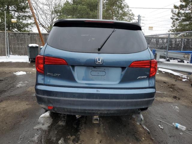 5FNYF6H14HB089764 - 2017 HONDA PILOT LX BLUE photo 6