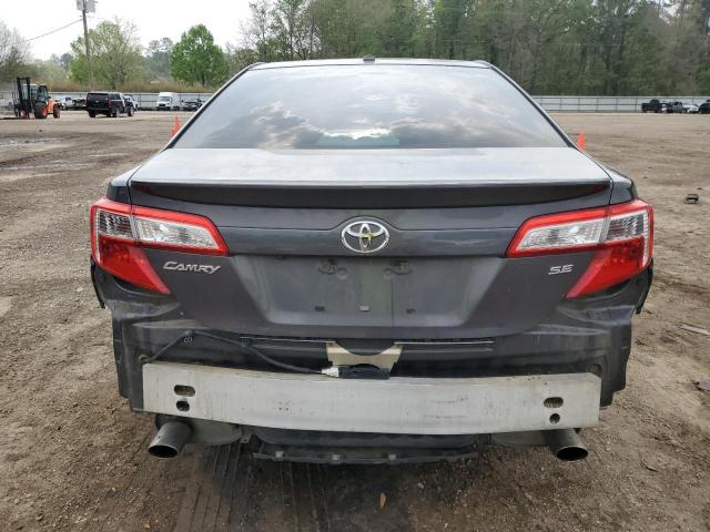 4T1BK1FK3CU016557 - 2012 TOYOTA CAMRY SE CHARCOAL photo 6