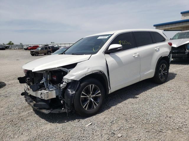 5TDZARFH1JS037322 - 2018 TOYOTA HIGHLANDER LE WHITE photo 1