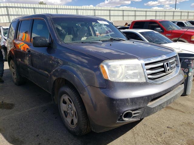 5FNYF4H29FB015072 - 2015 HONDA PILOT LX SILVER photo 4