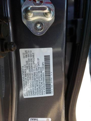 5FNRL6H79NB063870 - 2022 HONDA ODYSSEY EXL GRAY photo 13