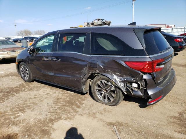 5FNRL6H79NB063870 - 2022 HONDA ODYSSEY EXL GRAY photo 2