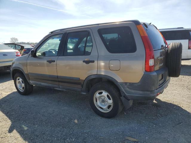 JHLRD78462C018504 - 2002 HONDA CR-V LX TAN photo 2