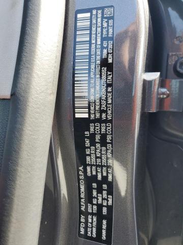 ZASFAKBNXJ7B80552 - 2018 ALFA ROMEO STELVIO TI GRAY photo 12