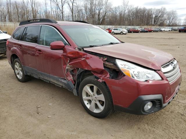 4S4BRBCC3E3276786 - 2014 SUBARU OUTBACK 2.5I PREMIUM RED photo 4