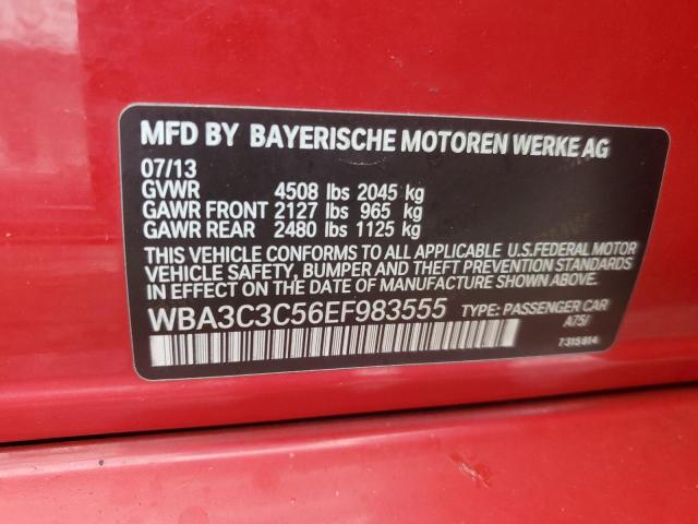 WBA3C3C56EF983555 - 2014 BMW 320 I XDRIVE RED photo 12