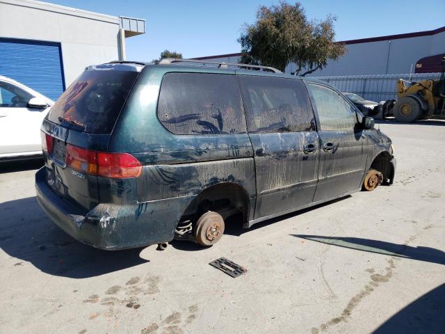 2HKRL1864YH541368 - 2000 HONDA ODYSSEY EX GREEN photo 3