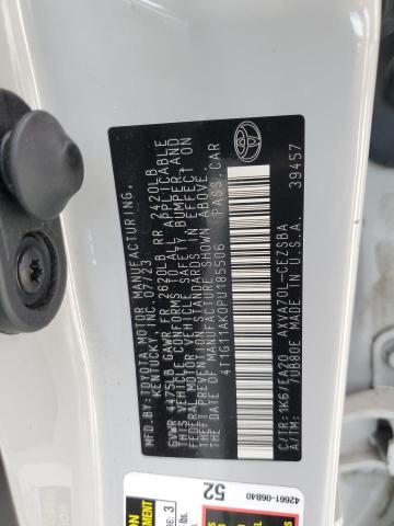 4T1G11AK0PU185506 - 2023 TOYOTA CAMRY SE NIGHT SHADE GRAY photo 12