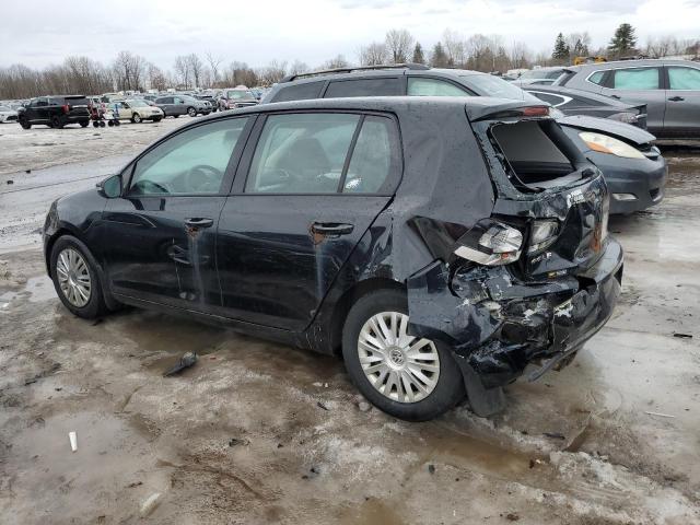 WVWDB7AJ7CW001594 - 2012 VOLKSWAGEN GOLF BLACK photo 2