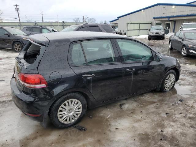 WVWDB7AJ7CW001594 - 2012 VOLKSWAGEN GOLF BLACK photo 3