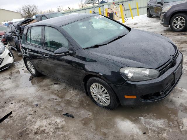 WVWDB7AJ7CW001594 - 2012 VOLKSWAGEN GOLF BLACK photo 4