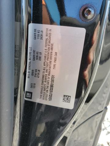 1G6DJ1ED2B0138791 - 2011 CADILLAC CTS PERFORMANCE COLLECTION Черный фото 12