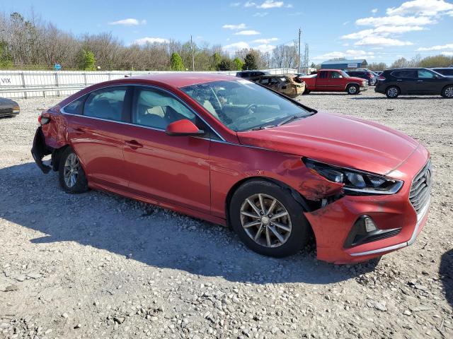 5NPE24AF6KH787584 - 2019 HYUNDAI SONATA SE RED photo 4